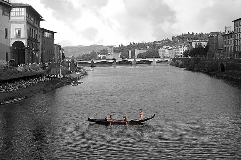 Firenze - gondola sull'Arno 